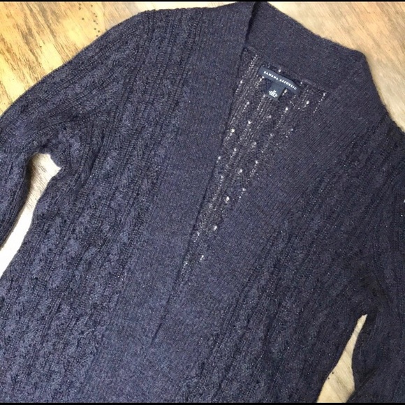 navy blue sparkly cardigan